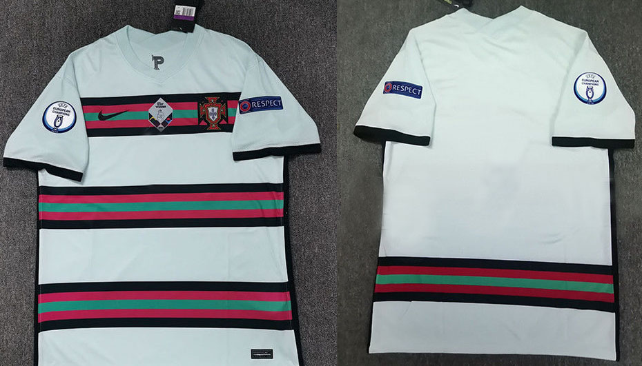 Portugal Away Shirt EURO 2020 With Badges